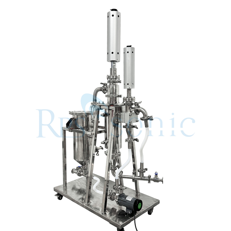 เครื่อง homogenizer ยูทราซอนดิจิตอล Titanium Powder สแตนเลส 2L ความจุสูงสุด ใช้เครื่องสําอางซักฟอก