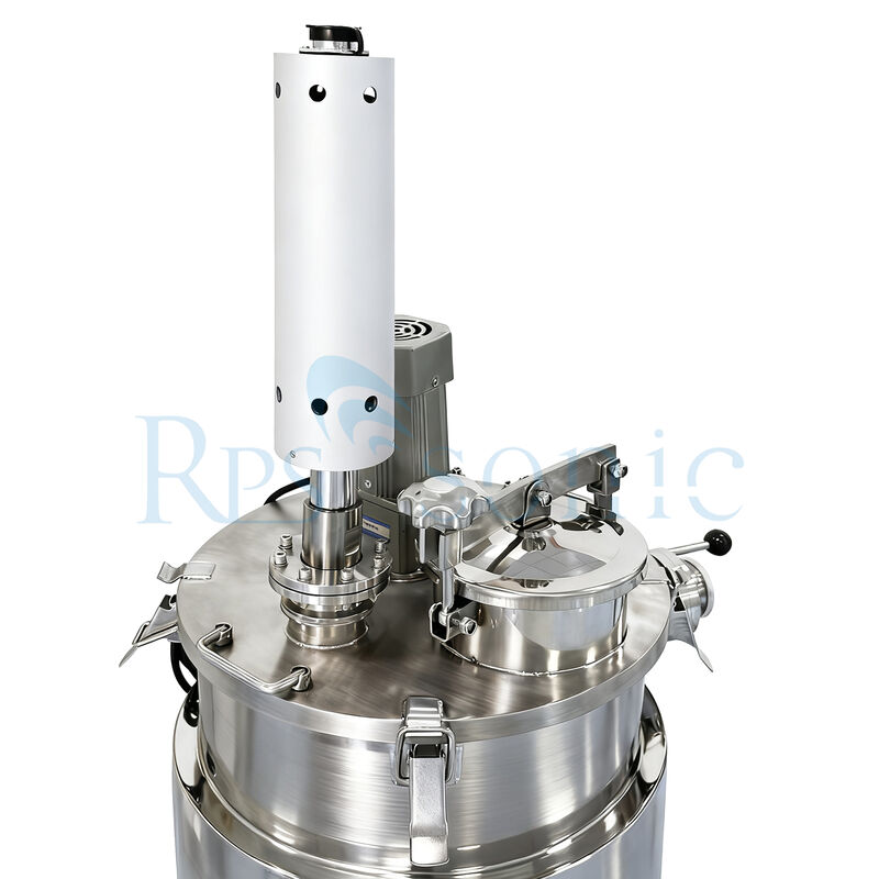 อุปกรณ์ homogenizer การผสมผสาน ultrasonic สําหรับอุตสาหกรรมเครื่องสําอางด้วยถังเหล็กไร้สแตนเลส 30L